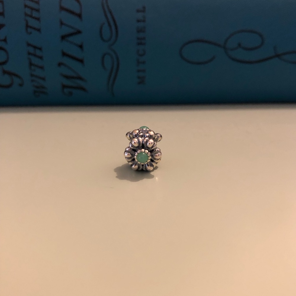 Pandora charm bracelet flower charm